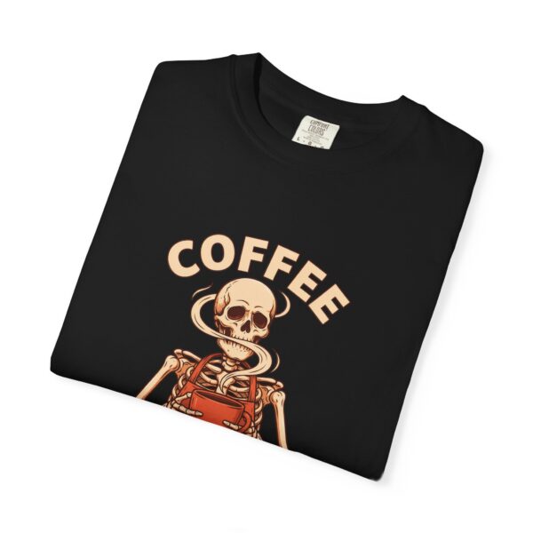 1333304894093512727_2048.jpeg Coffee Keeps Me Alive Skeleton Shirt, Comfort Colors 1717 Halloween Barista Tee — product view 3
