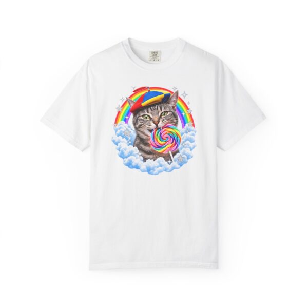 13959092974066470578_2048.jpeg Rainbow Cat Lollipop Propeller Beanie Comfort Colors Shirt