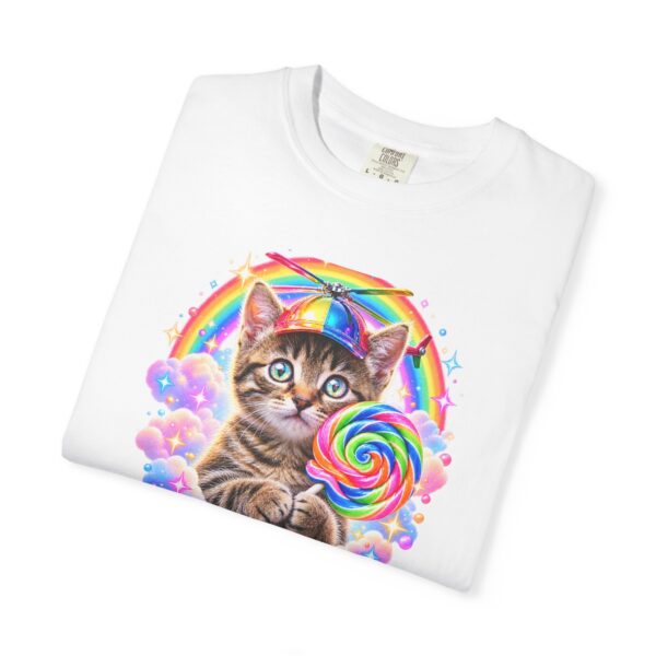 Rainbow Kitten Lollipop Propeller Hat Comfort Colors Shirt