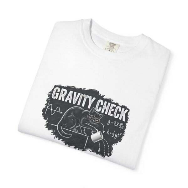 170775741342028027_2048.jpeg Gravity Check Black Cat Physics Comfort Colors Shirt