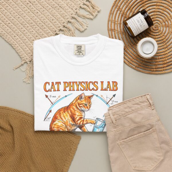 2781392060428528515_2048.jpeg Cat Physics Lab Orange Tabby Comfort Colors Shirt