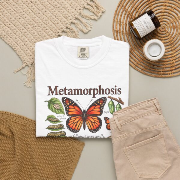 3698691185528373004_2048.jpeg Metamorphosis Monarch Butterfly Comfort Colors Shirt