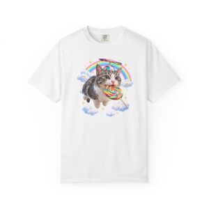 4743052014620760533_2048.jpeg Rainbow Propeller Cat Lollipop Comfort Colors Shirt