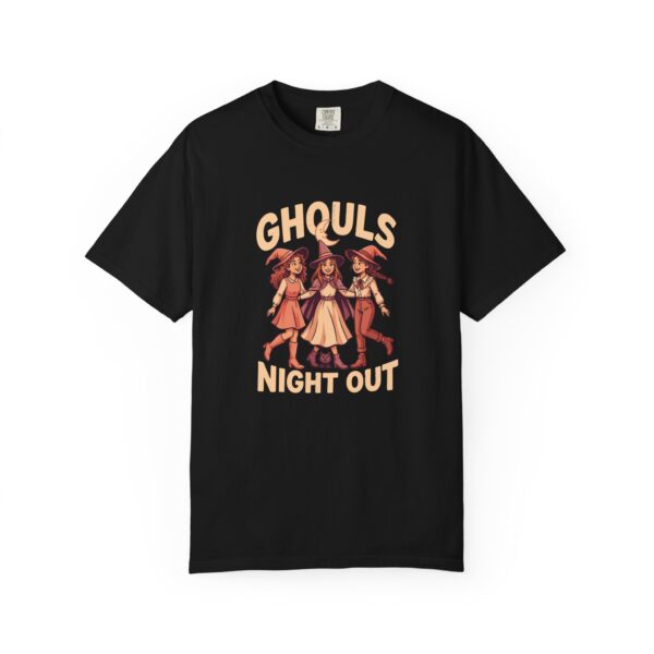 Ghouls Night Out Witch Shirt, Comfort Colors 1717 Halloween Friends Tee — front print