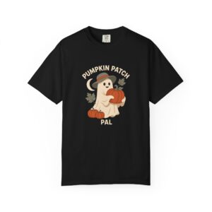 Pumpkin Patch Pal Ghost Shirt, Comfort Colors 1717 Autumn Halloween Tee — front print