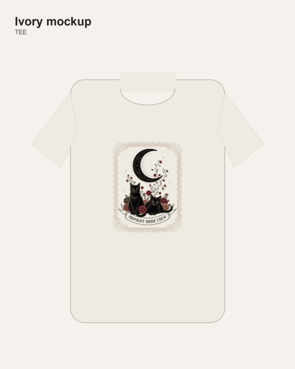 Bride or Die — Gothic Halloween Bachelorette Comfort Colors Shirt mockup 1