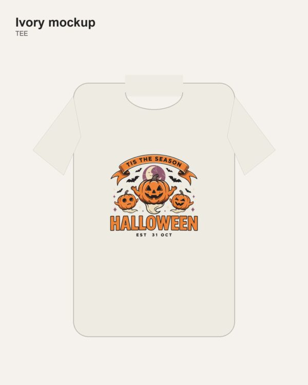 Tis The Season Halloween Ghost Pumpkin Shirt mockup 1