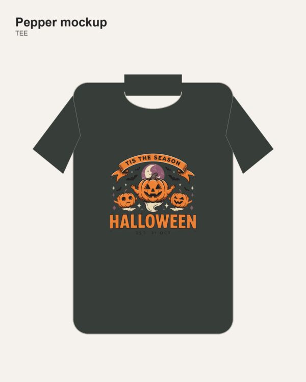 Tis The Season Halloween Ghost Pumpkin Shirt mockup 2