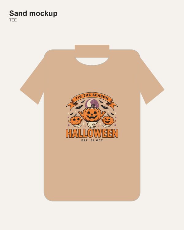 Tis The Season Halloween Ghost Pumpkin Shirt mockup 3