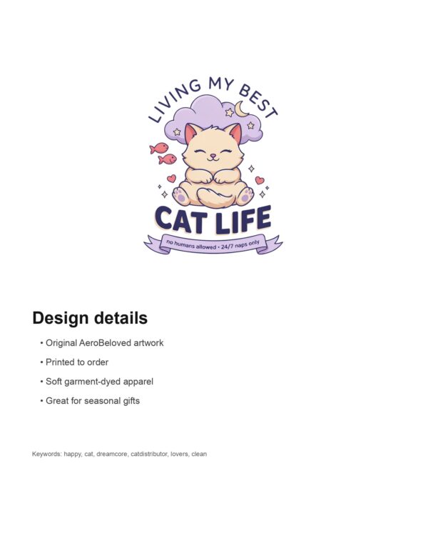 Happy Cat Dreamcore Comfort Colors Shirt mockup 5