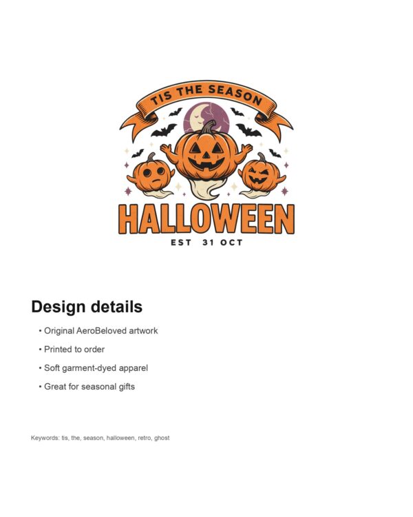Tis The Season Halloween Ghost Pumpkin Shirt mockup 5