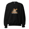 unisex-crew-neck-sweatshirt-black-front-6aa5595d1e091.jpg Spooky Kitchen Corgi Sweatshirt: Halloween Baking Dog Crewneck