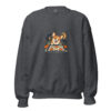 unisex-crew-neck-sweatshirt-dark-heather-front-6aa5595d1eec8.jpg Spooky Kitchen Corgi Sweatshirt: Halloween Baking Dog Crewneck