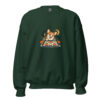 unisex-crew-neck-sweatshirt-forest-green-front-6aa5595d1ef36.jpg Spooky Kitchen Corgi Sweatshirt: Halloween Baking Dog Crewneck