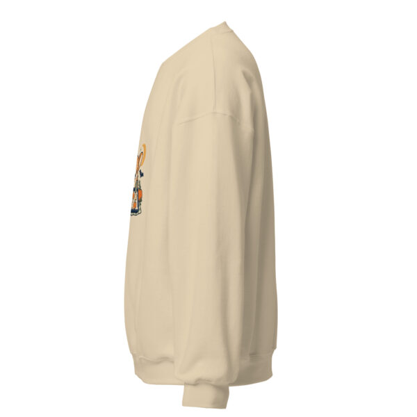 unisex-crew-neck-sweatshirt-sand-left-6aa5595d20810.jpg Spooky Kitchen Corgi Sweatshirt: Halloween Baking Dog Crewneck