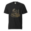 unisex-garment-dyed-heavyweight-t-shirt-black-front-6a9c3e44d0ea8.jpg Skull and Candle on Old Books Victorian Engraving T-Shirt — Comfort Colors 1717 Memento Mori Tee