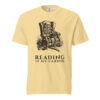 unisex-garment-dyed-heavyweight-t-shirt-butter-front-6aa40a96cebe0.jpg Reading Is My Cardio T-Shirt, Comfort Colors Unisex Tee, Skeleton Reading Book, Funny Bookworm Gift