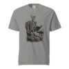 Skeleton Reading in Armchair Victorian Engraving T-Shirt — Comfort Colors 1717 Bookish Halloween Dark Academia Tee