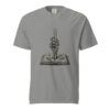 Skeleton Hand Holding Candle Rising from Book Victorian Engraving T-Shirt — Comfort Colors 1717 Memento Mori Gothic Tee