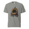 unisex-garment-dyed-heavyweight-t-shirt-grey-front-6a9e56bdaa31c.jpg Black Cat Sleeping in Pumpkin Victorian Engraving T-Shirt — Comfort Colors 1717 Cozy Fall Halloween Cat Tee