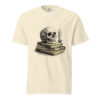 unisex-garment-dyed-heavyweight-t-shirt-ivory-front-6a9c3e44d19bd.jpg Skull and Candle on Old Books Victorian Engraving T-Shirt — Comfort Colors 1717 Memento Mori Tee