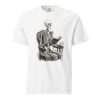 Skeleton Reading in Armchair Victorian Engraving T-Shirt — Comfort Colors 1717 Bookish Halloween Dark Academia Tee
