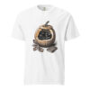 unisex-garment-dyed-heavyweight-t-shirt-white-front-6a9e56bdaaeae.jpg Black Cat Sleeping in Pumpkin Victorian Engraving T-Shirt — Comfort Colors 1717 Cozy Fall Halloween Cat Tee