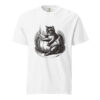 unisex-garment-dyed-heavyweight-t-shirt-white-front-6aa4088abcd00.jpg Black Cat Reading in Pumpkin T-Shirt, Comfort Colors Unisex Tee, Spooky Season Reading, Halloween Cat Lover Gift