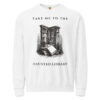 unisex-garment-dyed-lightweight-fleece-crewneck-sweatshirt-i-comfort-colors-1466-white-front-6aa4046ebb9e0.jpg Take Me To The Haunted Library Sweatshirt, Comfort Colors 1466 Unisex Crewneck, Ghost Librarian, Spooky Season Book Lover Gift