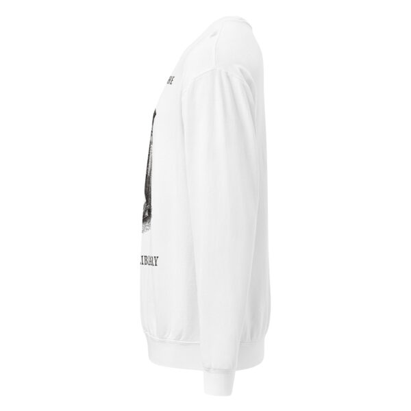 unisex-garment-dyed-lightweight-fleece-crewneck-sweatshirt-i-comfort-colors-1466-white-left-6aa4046ebcf6a.jpg Take Me To The Haunted Library Sweatshirt, Comfort Colors 1466 Unisex Crewneck, Ghost Librarian, Spooky Season Book Lover Gift