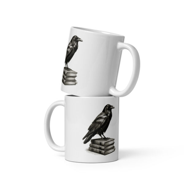 Edgar Allan Poe Nevermore Mug, Raven Gothic Coffee Cup, Dark Academia Gift for Book Lovers, Halloween Mug