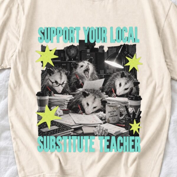 Support Your Local Substitute Teacher Shirt