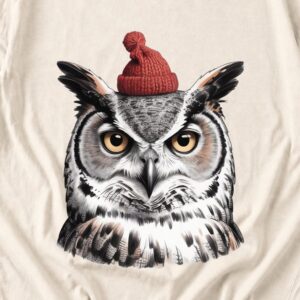 il_1140xN.8740548798_tkbi.jpg Comfort Colors Owl Santa Hat Shirt