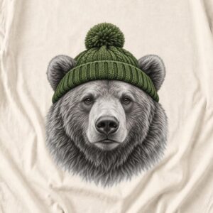 Comfort Colors Bear Beanie Shirt