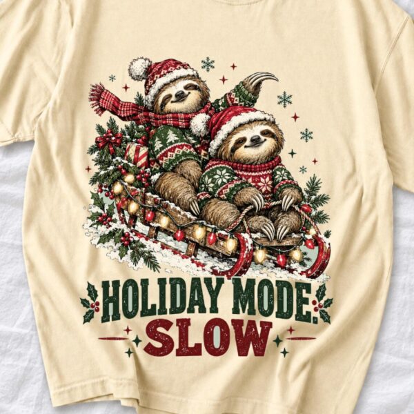 Funny Sloth Christmas Shirt