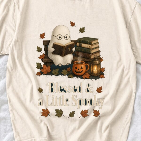 il_1140xN.8750702079_3xx4.jpg Blessed and a Little Spooky Shirt