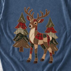 il_1140xN.8782635097_sd3z.jpg Comfort Colors Plaid Reindeer Christmas Shirt