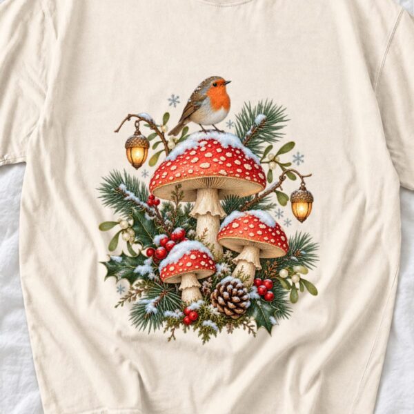 il_1140xN.8783768835_tuwm.jpg Christmas Mushroom Shirt