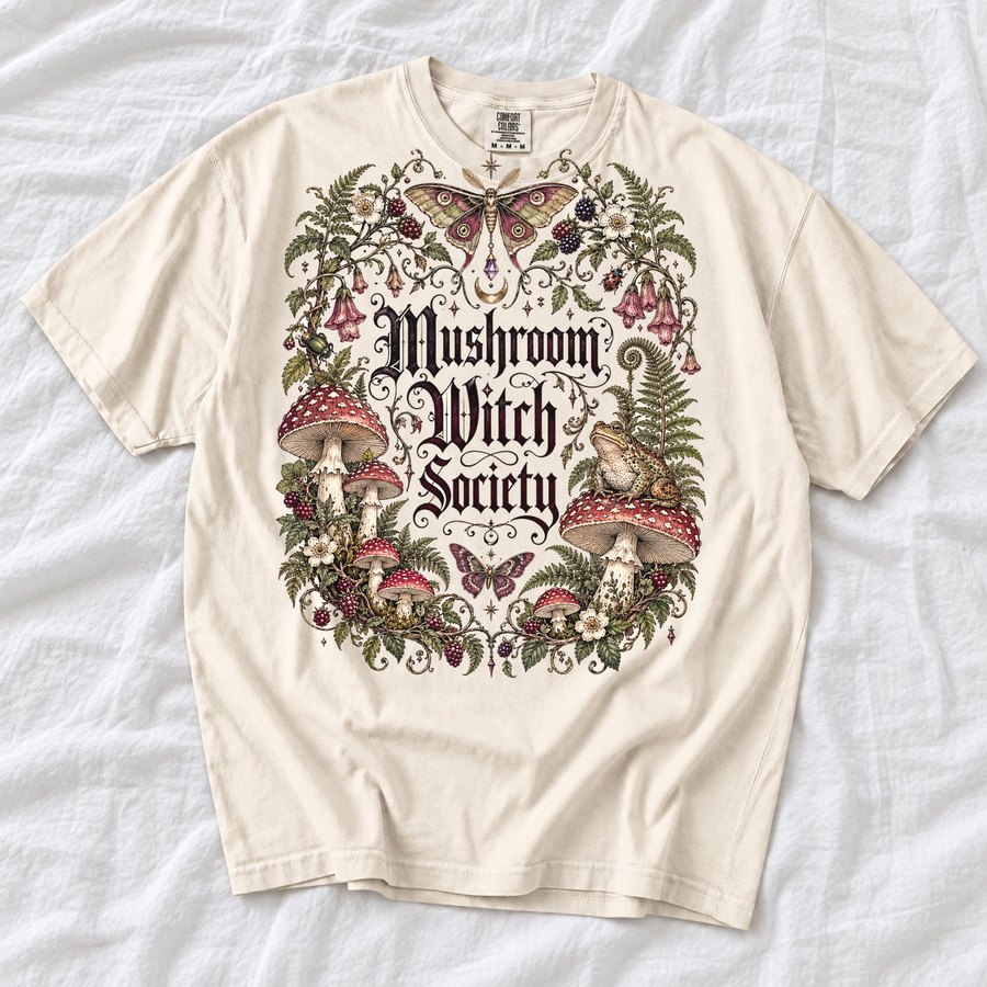 Mushroom Witch Society tee
